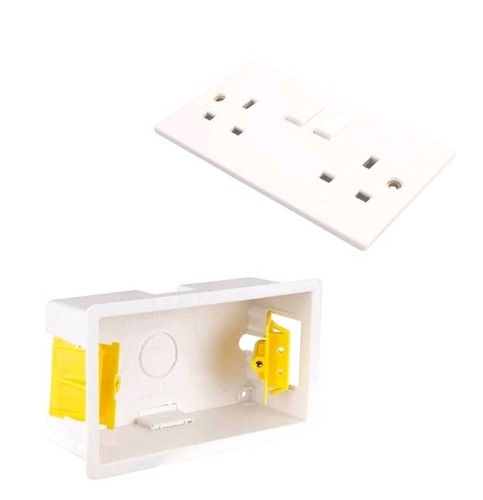 Gang double 13a socket - gang,