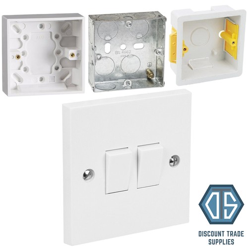 Double light switch gang 10 - switch, 2