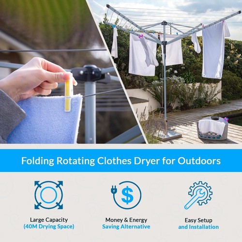 50m rotary washing - 50m, airer