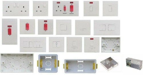 White plug socket - white, spur