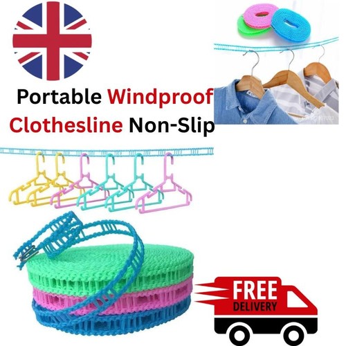 Portable windproof clothesline - portable,