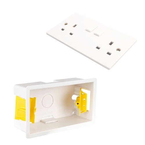 Gang double 13a socket - 13a,